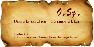 Oesztreicher Szimonetta névjegykártya